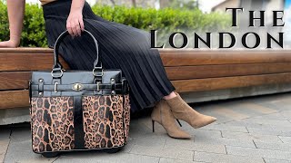 The London Cheetah Print Fashion Rolling Laptop Bag For Women – Bold Style Meets Everyday Function
