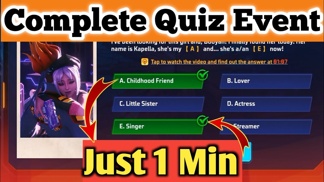 Free Fire New Quiz Event Kisha Complete Kara 😮👉Full Details How To complete Free Fire Quiz