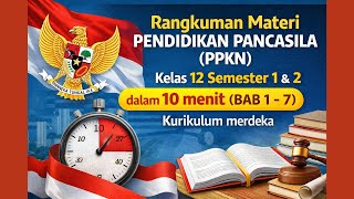 Rangkuman Materi Pendidikan Pancasila (PPKN) Kelas 12 Semester 1 & 2 dalam 10 menit (BAB 1 - 7)