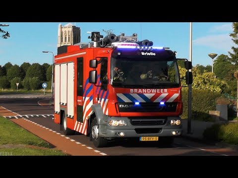 Brandweer Brielle met spoed naar een beknelling