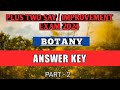 PLUS TWO SAY/IMPROVEMENT BOTANY EXAM ANSWER KEY 2024 | PART - 2 |