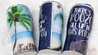 Beach Split Tumbler Tutorial