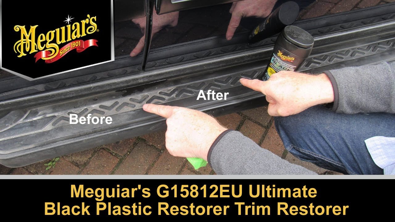How to restore Faded Car Trims : Meguiar's Black Plastic Restorer [howto &  review]