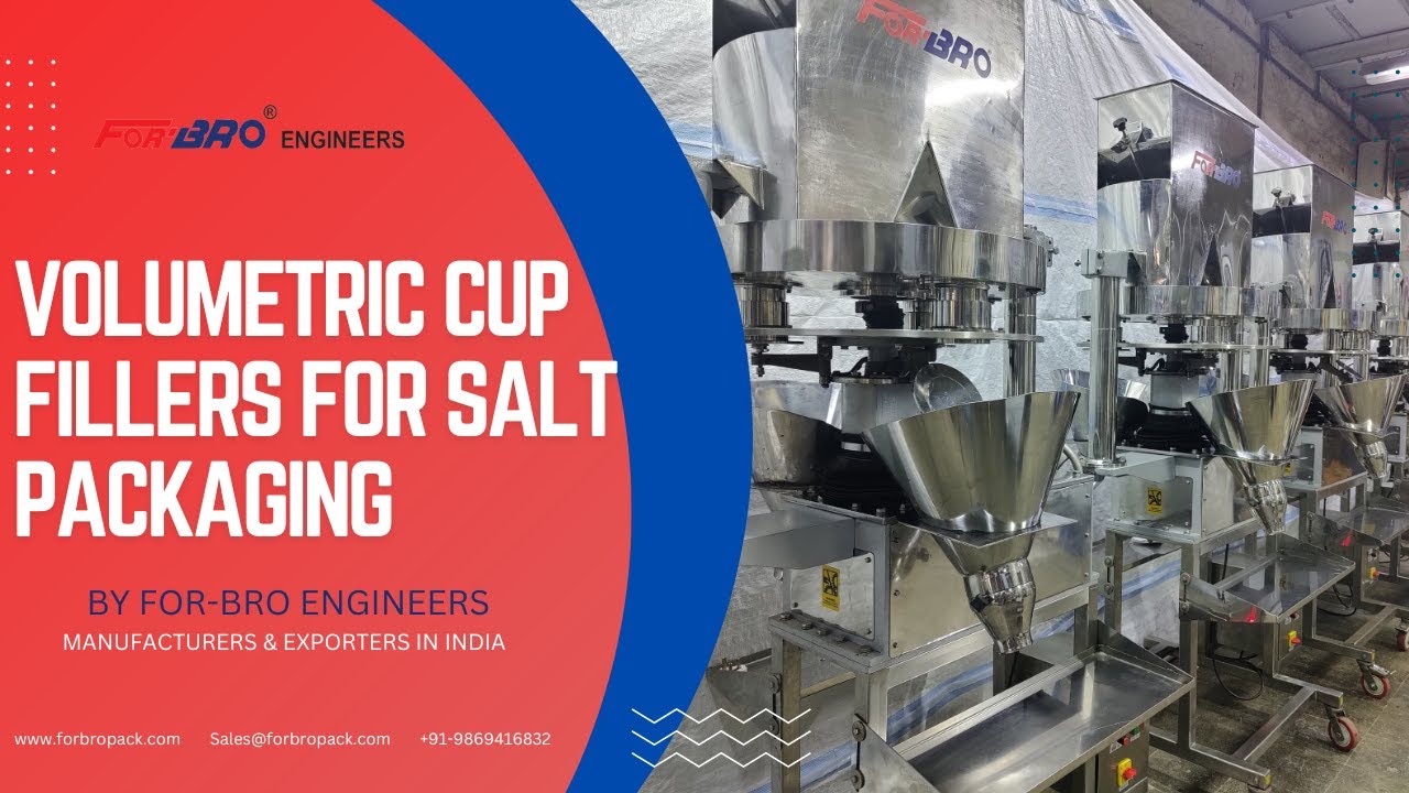 High Speed Salt Packaging Machine for Salt industry with Band Sealing Machine | FOR-BRO Engineers
