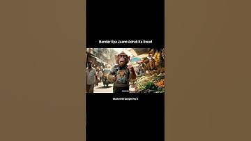 Bandar Kya Jaane Adrak Ka Swad!🐵🫚Made with Google Veo 3 #ai #monkey #ginger #funny #veo3 #gemi