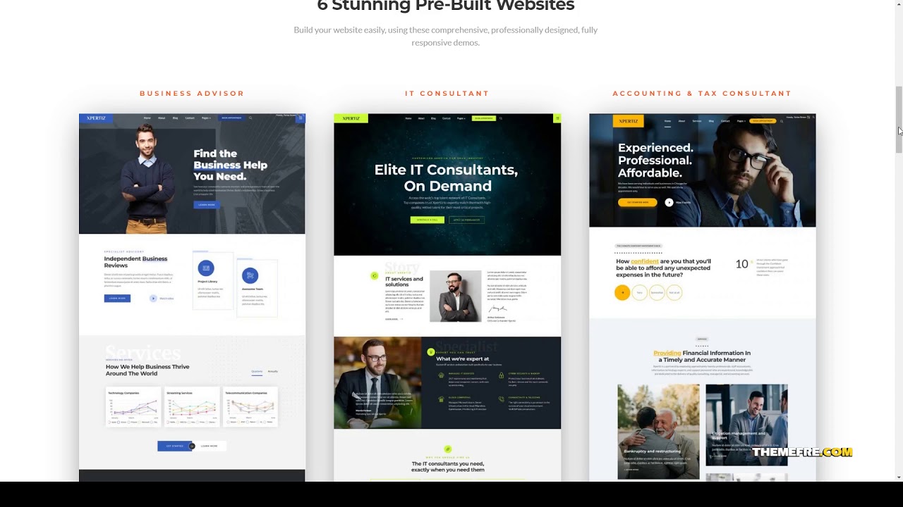 Xpertiz - WordPress Theme For Advisors And Experts business consulting ...