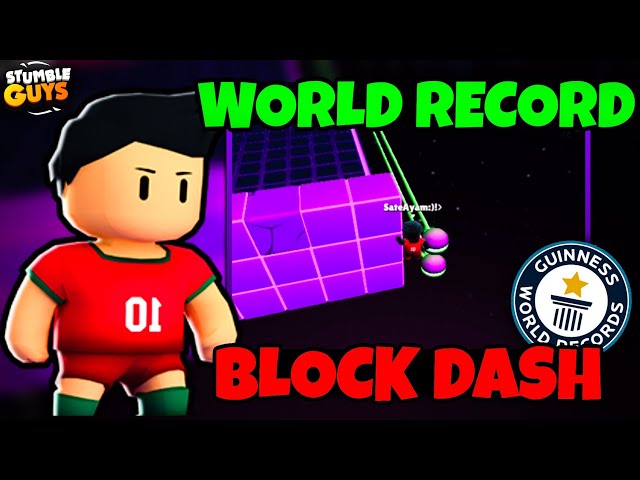 WORLD RECORD  BLOCK DASH [STUMBLE GUYS] 