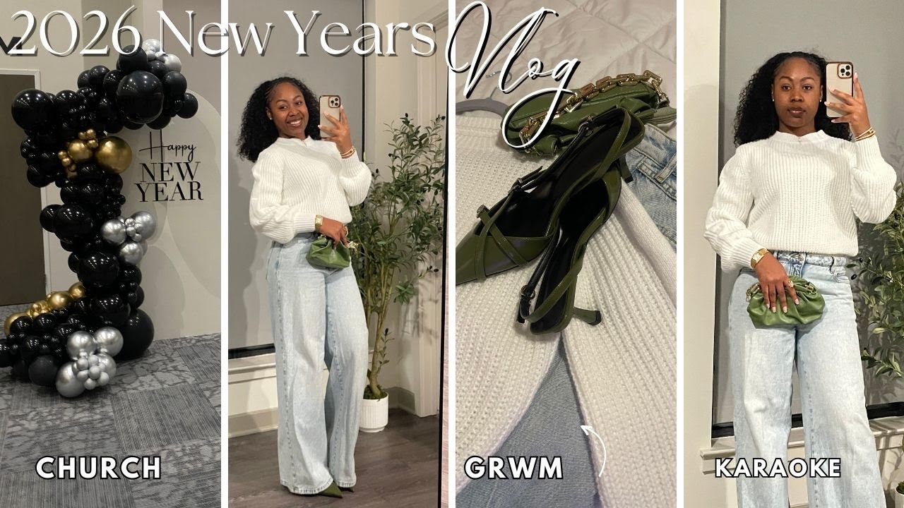 Vlog| GRWM + New Years + Church + Karaoke Night