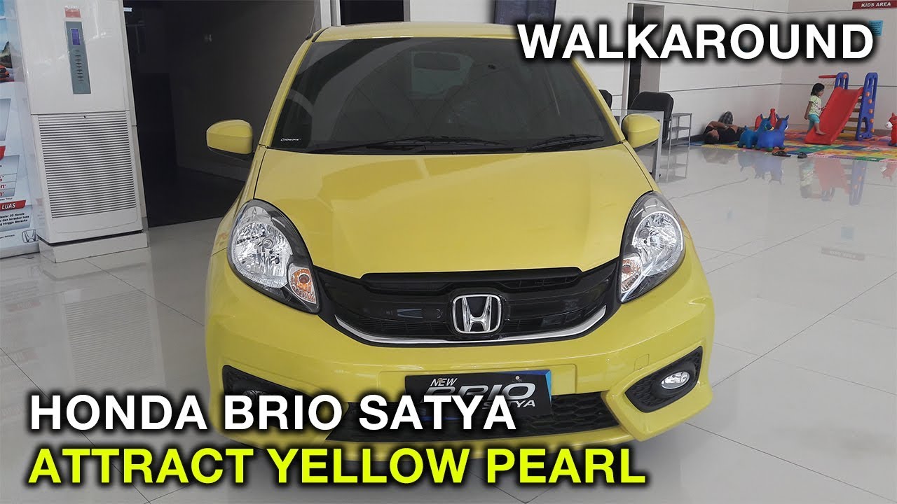 Honda Brio Satya 12 E Attract Yellow Pearl 2018 Exterior