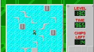 Chip's Challenge 1 Level 130 (Ice Cube) - 933 seconds