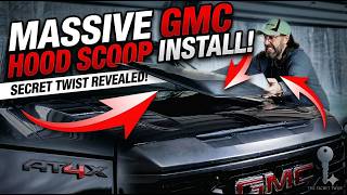 EASY INSTALL GMC Sierra Hood Scoop AT4 AT4X with a Secret Twist