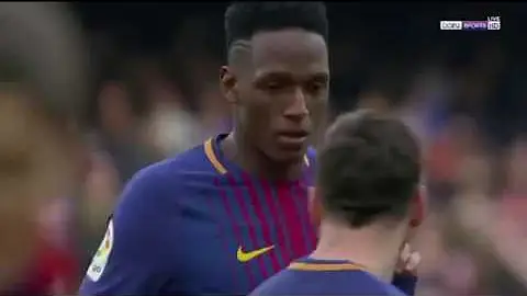 Did yerry Mina played for Barcelona?