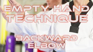 Empty Hand Technique – Backward Elbow – Performance – Learn Karate