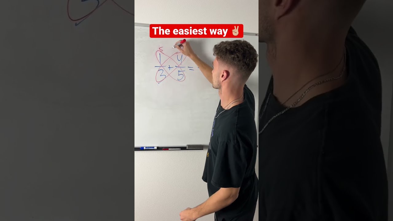 Adding Fractions Using The Butterfly Method Math Tricks With JusticeTheTutor Shorts Maths