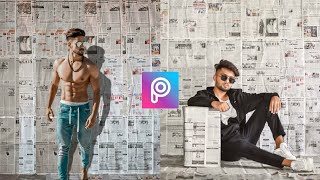 How to make instagram trending journal background on Picsart - Picsart mobile tutorial screenshot 1