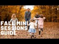 How to do fall mini sessions - 20 min seasonal photo shoots