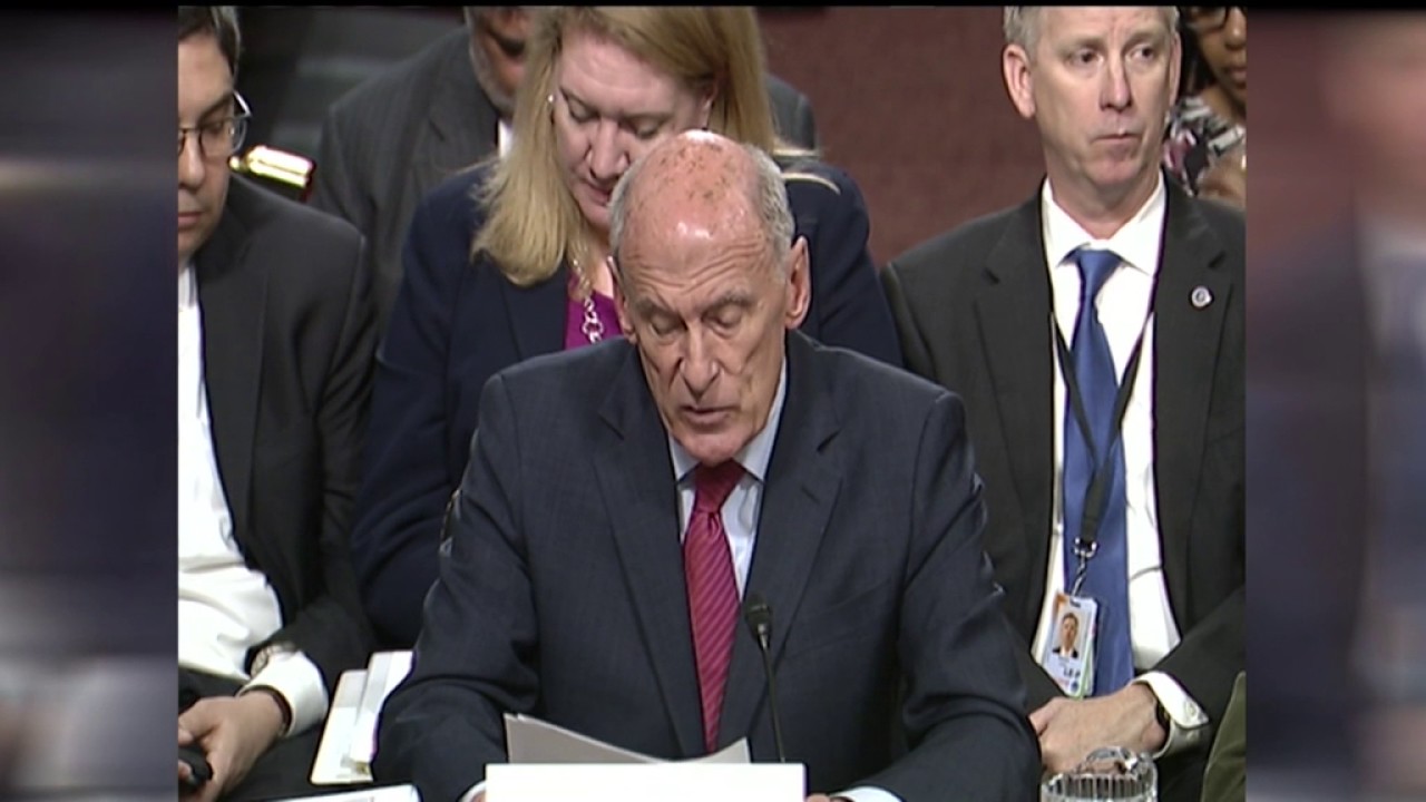 Image result for photos of intelligence chiefs us senate hearing