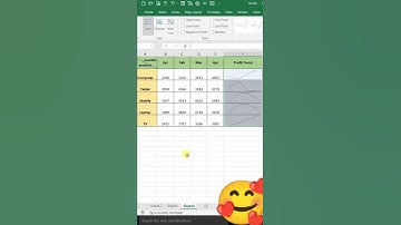 Sparklines in Excel 👍 Subscribe for such tips🔔