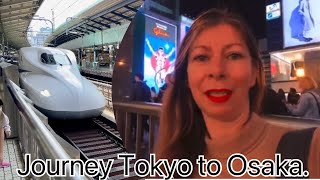 SHINKANSEN journey Tokyo to Osaka | Osaka Nightlife and Shoppen | May Travels 
