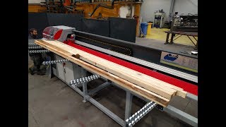 SCARPARI - OPTIMIZING PUSH CROSSCUT SAW WITH PUSHING SYSTEM FOR BLOCKS BOARDS LOGS - CMS SPEEDCUT
