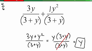 Honors 1 11.6 and 11.7 Add and Subtract Rational Expressions