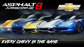Asphalt 8: Full Chevrolet Showcase (Every Car in-game, 2022) screenshot 2