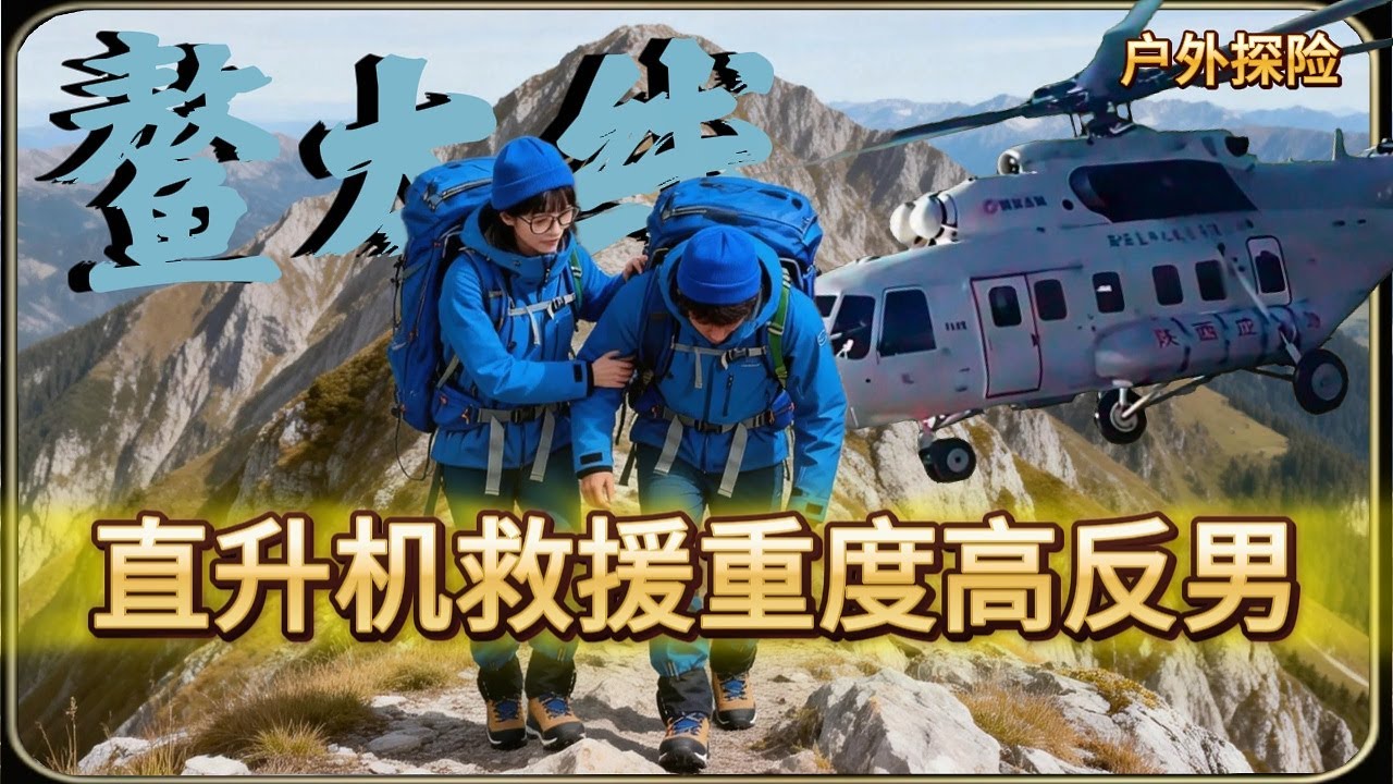 一男一女穿越中華龍脈“鼇太線”，男子重度高反，女子呼救，中共應急辦派出直升機參與救援并組織民間救援隊地面搜救，最終兩人結局如何？