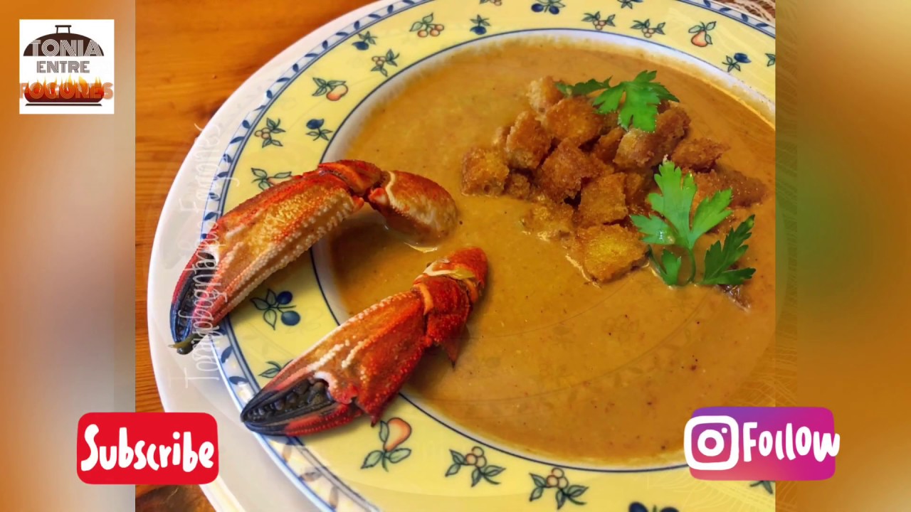 Crema de nécoras | Una crema de marisco espectacular