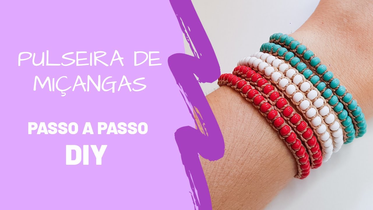 Como Fazer Pulseiras de Miçangas Tendências do Verão - Passo a Passo (DIY)