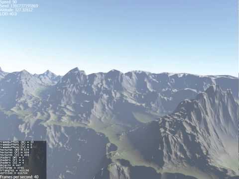 Java - Procedural Planet Rendering Demo