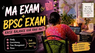 M.A Exams + BPSC Prep📚Chaotic but real Study Vlog📚🎯💯#studymotivation #bpsc #vlog #upsc #emotional#yt