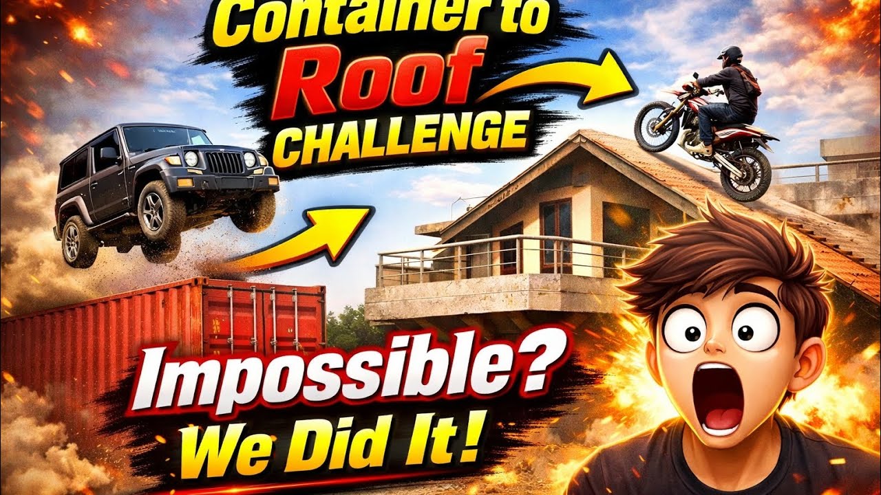 🔥 Roof Par Thar Aur Bike! Impossible Ko Possible l watch ⌚ l enjoy 😘