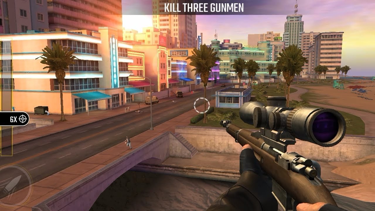 Pure sniper Z2 Miami Boss-4 MIAMI LIVE-O  | Kill three gunmen 