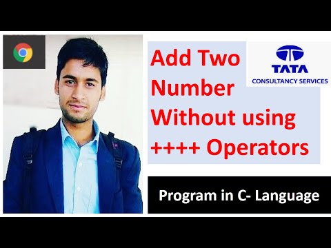 Add two Number without using + + + operators  |  without + operators add two number in c language?