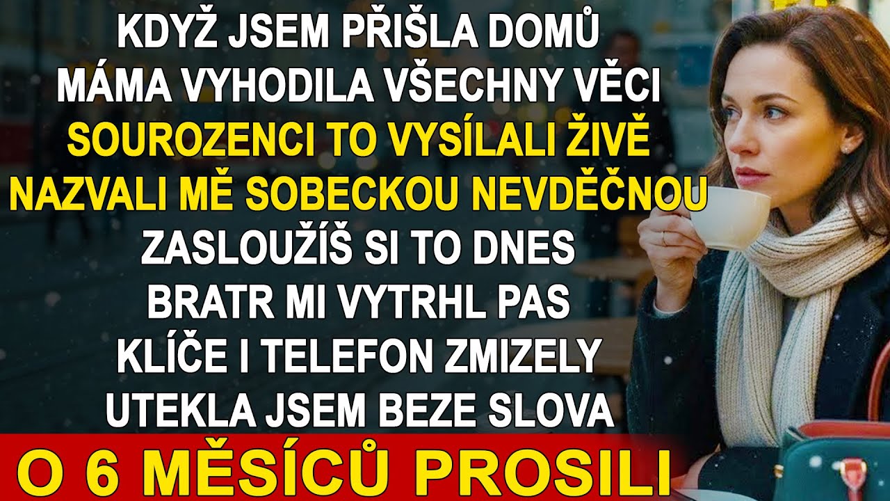 Když jsem přišla domů, máma vyhodila moje věci do popelnice a vysílala to živě