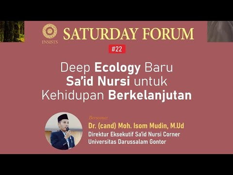 Deep Ecology Baru Said Nursi - Moh. Ishom Mudin, M.Ud