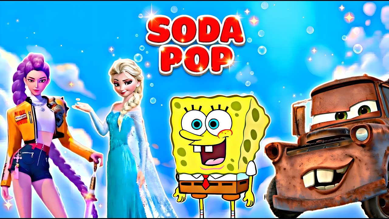 MCQUEEN 🆚 FROZEN 🆚 KPOP DEMON HUNTERS 🆚 SPONGEBOB x SODA POP 🎶 Who Is Best! COLOR BATTLE #162