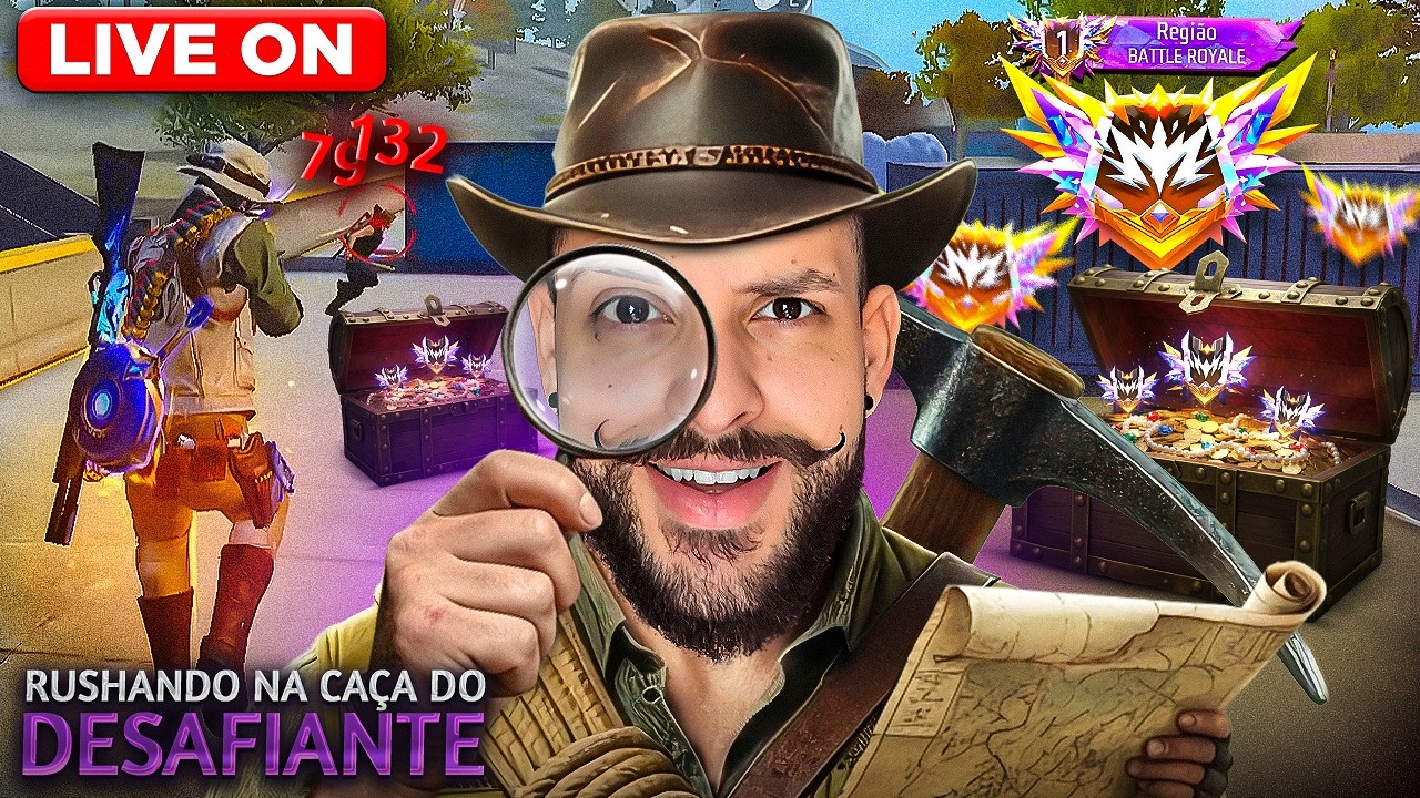 NOVA TEMPORADA DA RANQUEADA VOU PEGAR TOP 100 DO BRASIL?? 🔥 FREEFIRE AO VIVO 🔥 JUNNOX FF