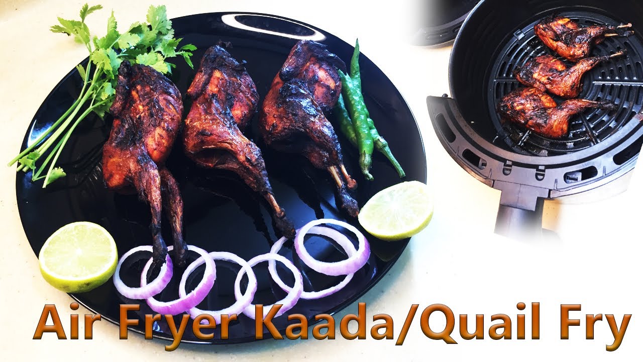 Air fryer kaada fry Malayalam Air fryer recipes Healthy Quail fry Quail fry in Air fryer