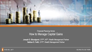 Financial Planning Series: How To Manage Capital Gains