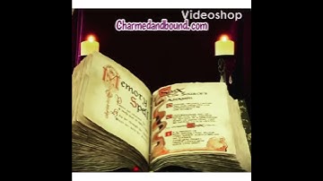 Charmed Book of Shadows pages turning on their own
