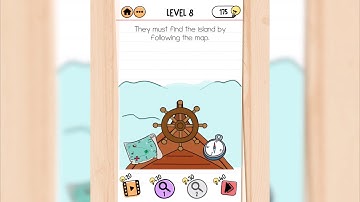 Brain Test 2 | Captain Mary | Level 8 - They must find the island by following the map