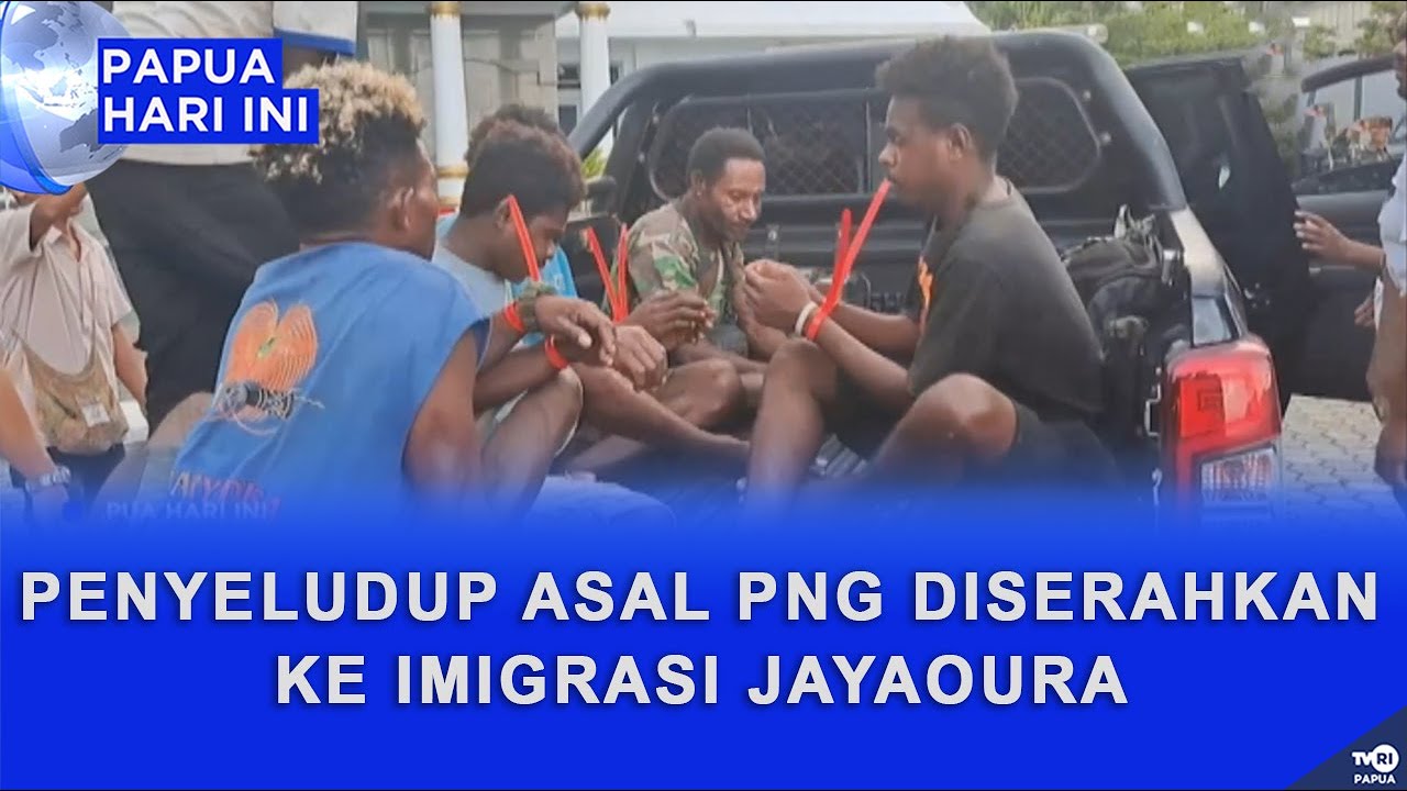 PENYELUDUP ASAL PNG DISERAHKAN KE IMIGRASI JAYAPURA
