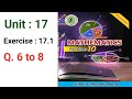 #Maths Class 10 | Unit 17 | Exercise 17.1 Q6 to 8 | Sindh textbook board