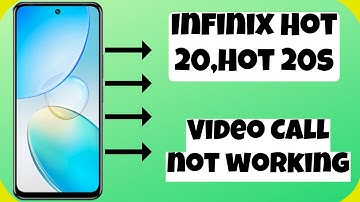 How to Fix Video Call Problem in Infinix Hot 20,Hot 20s