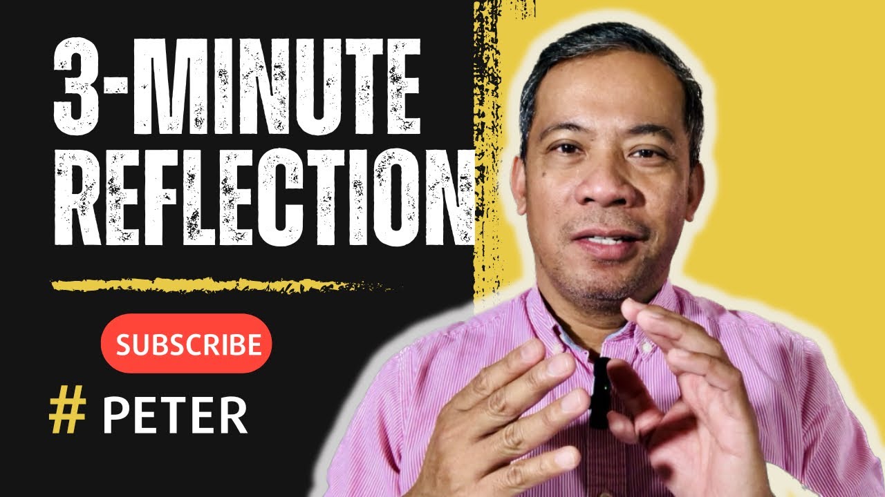3-Minute Reflection | YOU ARE PETER! [Matthew 16:13-19] @saintspotjude ...