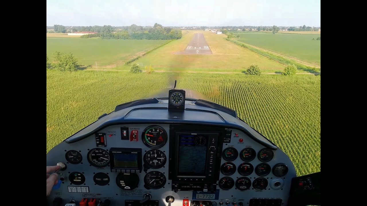 Tecnam P92 Yet another time in Cremona (LILR) Desert airport today