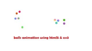 random balls animation using css and html (easy way)