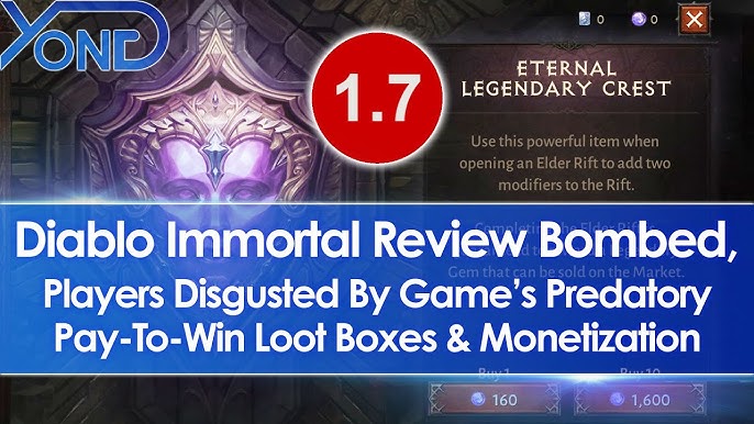 Diablo Immortal's exploitative monetization and loot systems are