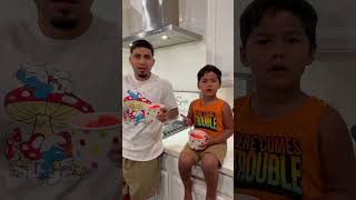 Mom catches dad and son eating ice cream without her #shorts